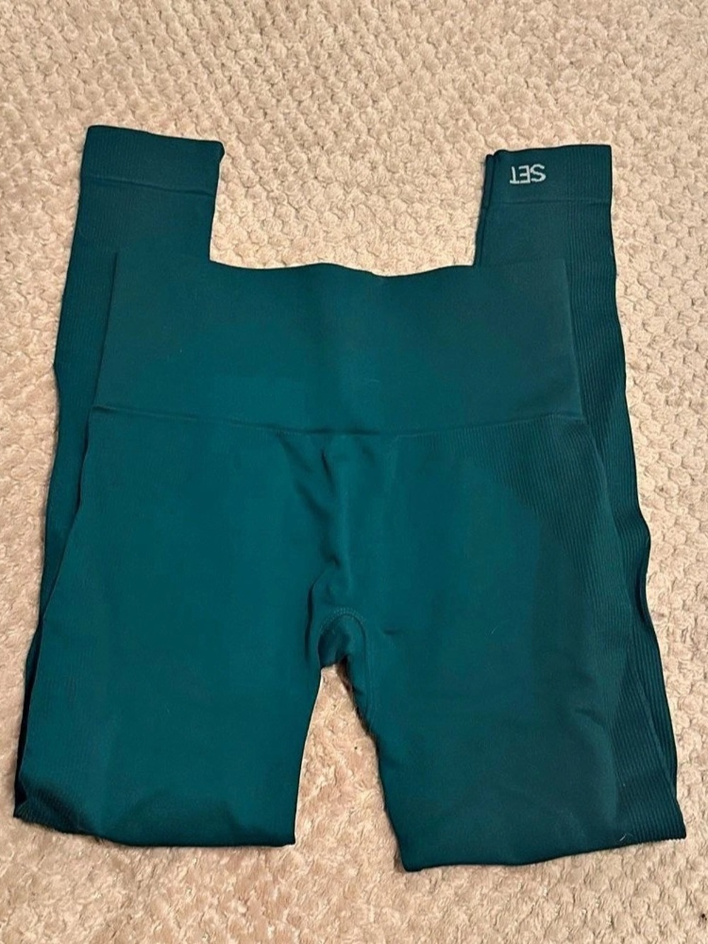 SET ACTIVE Sculptflex Leggings Green Size Small